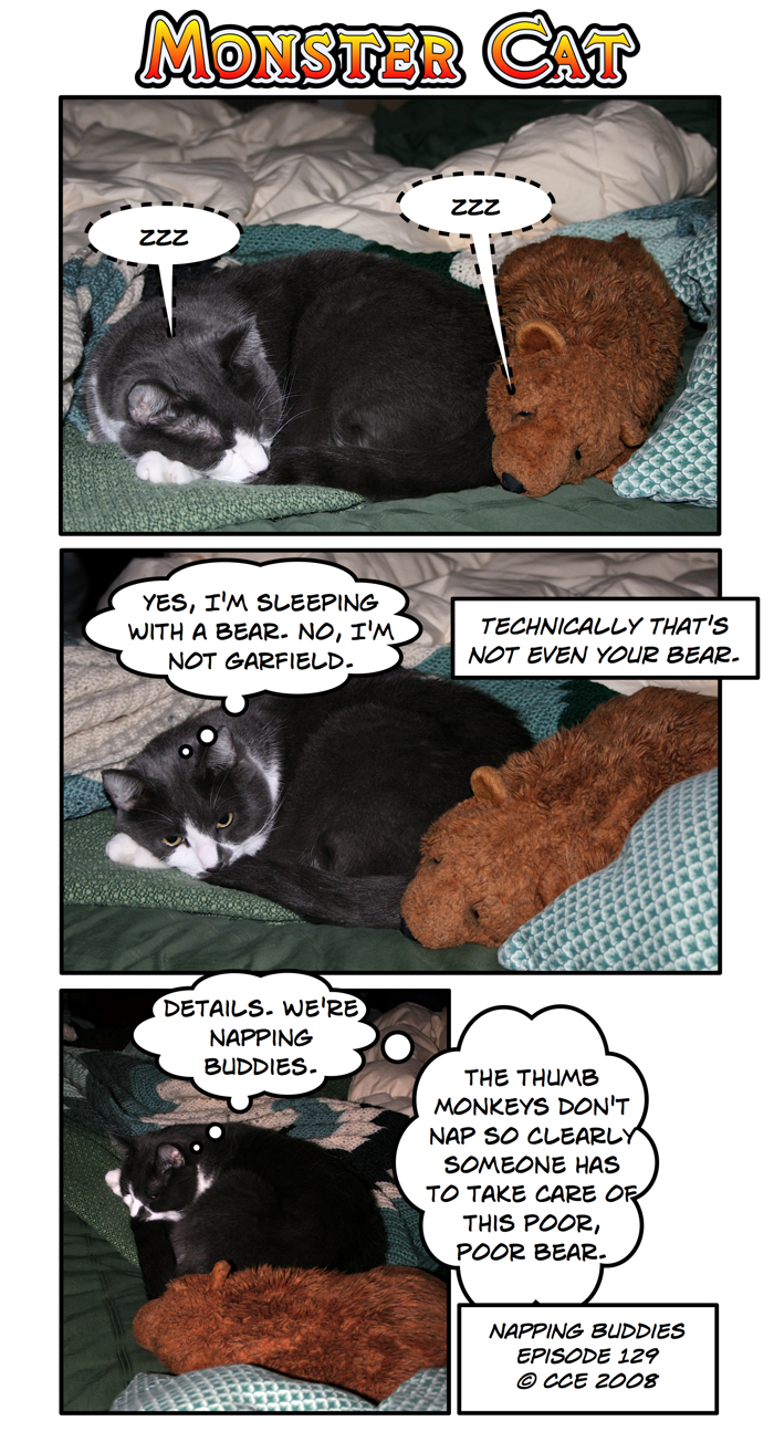 Napping buddies... maybe they'll get in less trouble than drinking buddies. 
