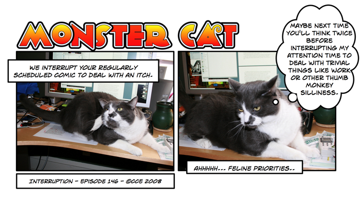 Fear the perspective of the cat on all things Thumb Monkey.