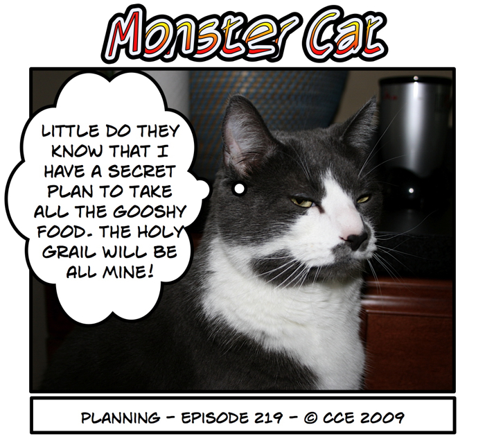 Isn't he so clever with his very secret plans?