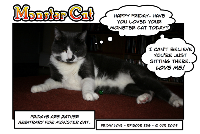 A big monster cat needs lots of monster love!