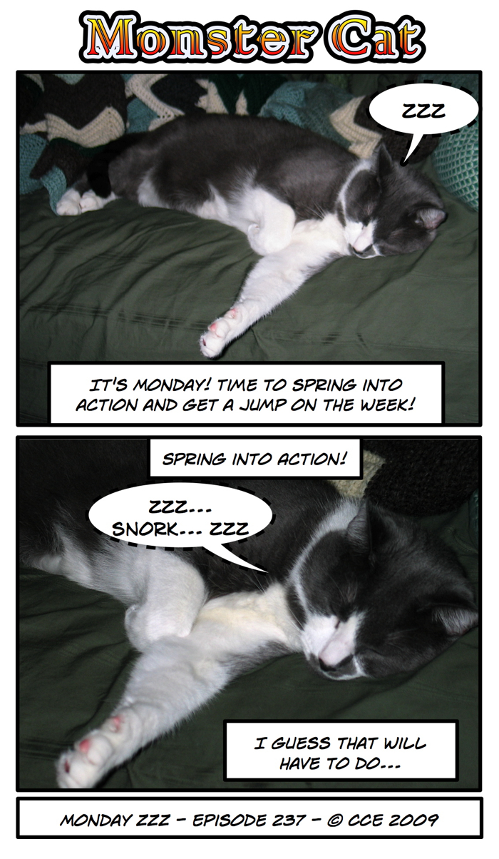 I guess this *is* how he gets a jump on the week.