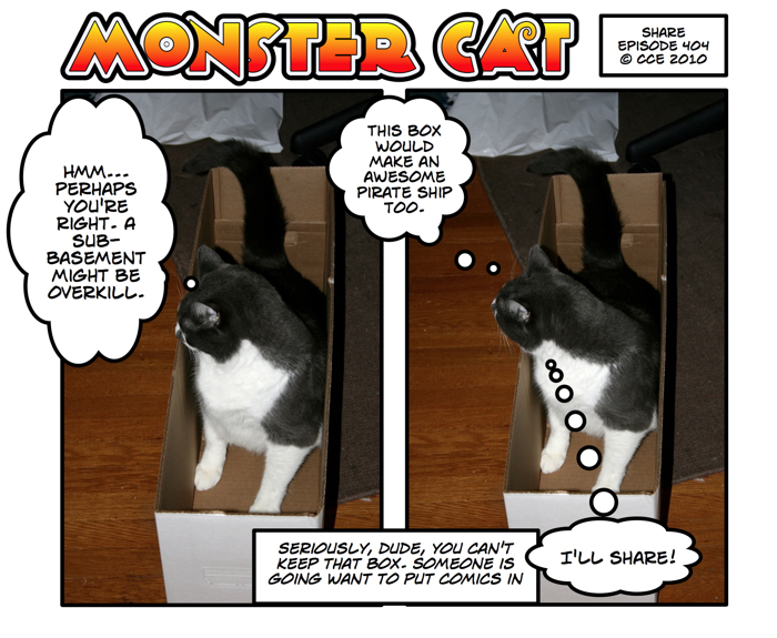 I'm fairly certain you won't be allowed to share the box with the precious comics, sir.